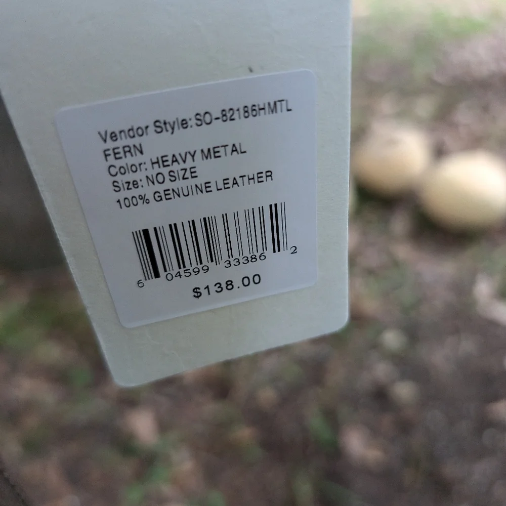 HOBO Fern Brown Metallic crossbody bag (New) - Picture 3 of 13